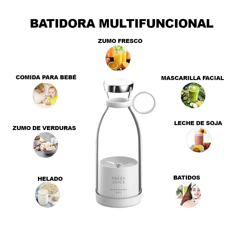 Licuadora Batidora Portátil USB™ – Smoothies y Zumos al Instante