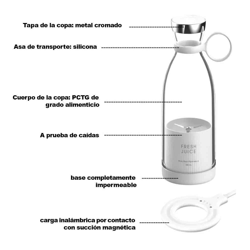 Licuadora Batidora Portátil USB™ – Smoothies y Zumos al Instante